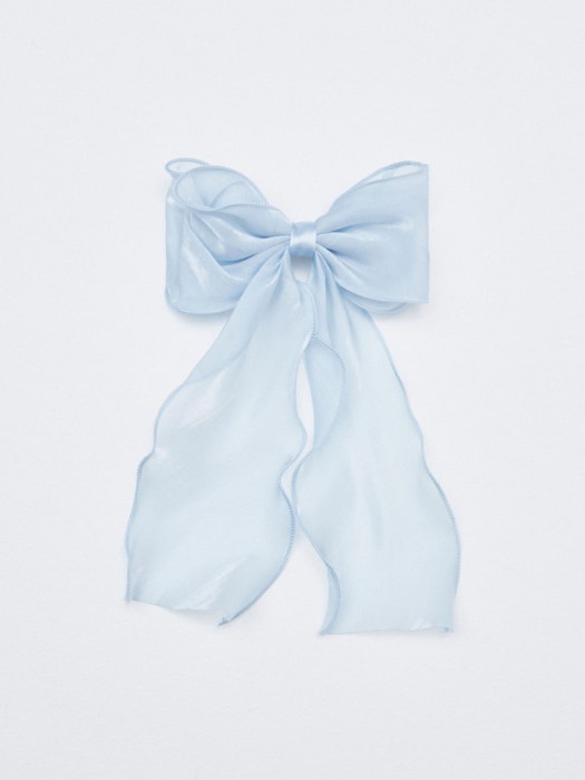 заколка для волос с бантом для девочек от бренда sela вид слева