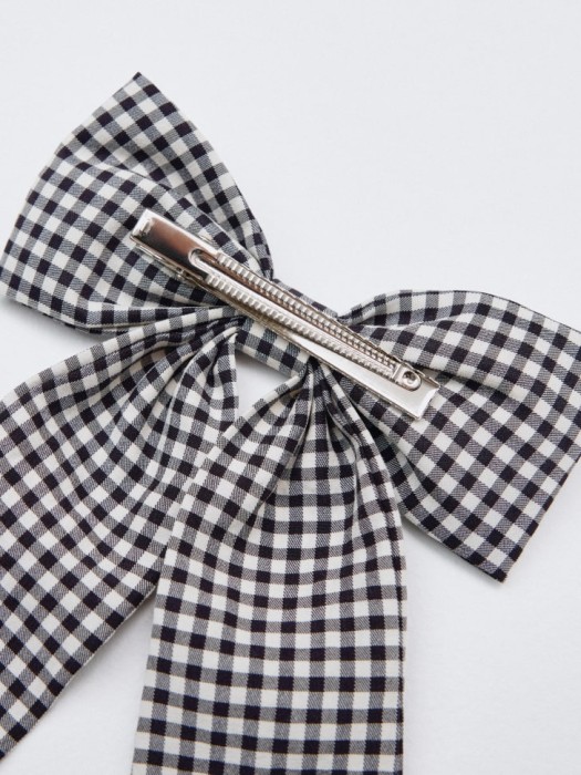 заколка для волос с бантом для девочек из россии вид сбоку