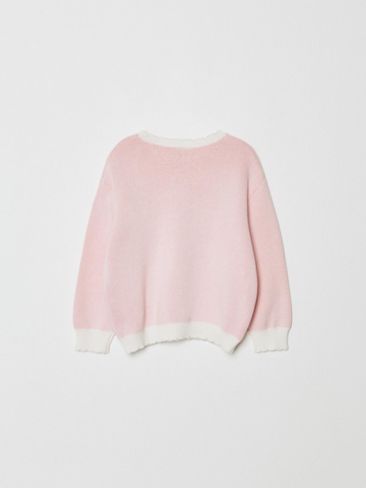 жаккардовый джемпер для девочек  x смешарики от бренда sela вид слева