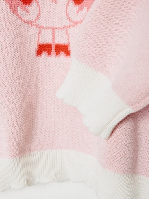 жаккардовый джемпер для девочек  x смешарики по цене 2299 руб вид справа