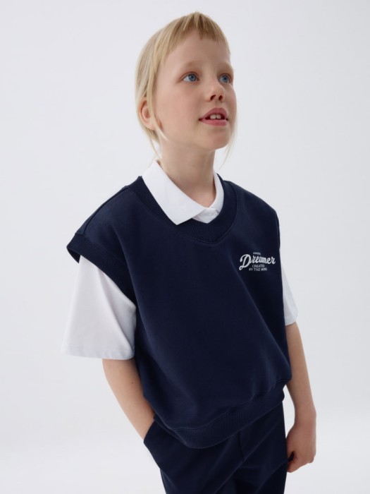 жилет из футера для девочек 4680798263274 фотография