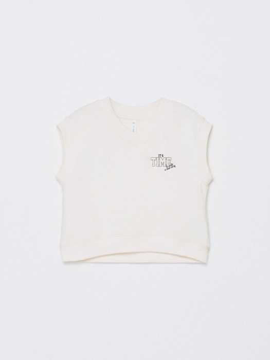 жилет из футера для девочек по цене 599 руб вид справа