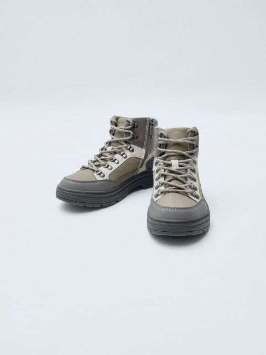 зимние ботинки-хайкеры для мальчиков из кожи спереди