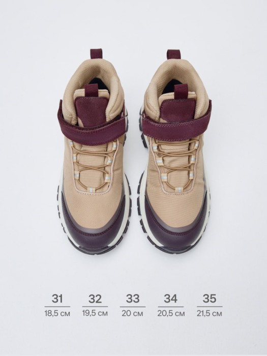 зимние мембранные ботинки детские от бренда sela вид слева