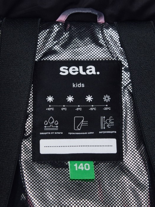 зимний горнолыжный комбинезон drytex® для девочек для детского возраста с изнаночной стороны