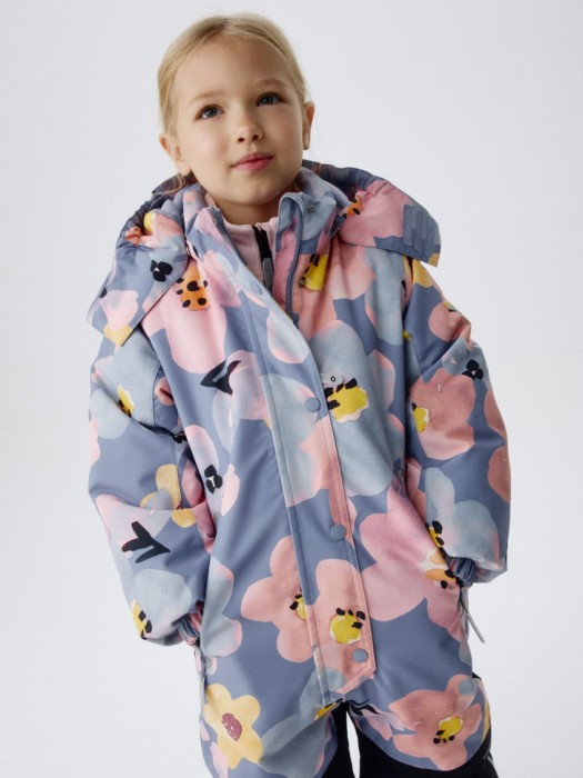 зимний комбинезон drytex® с внутренними лямками для девочек от бренда sela вид слева