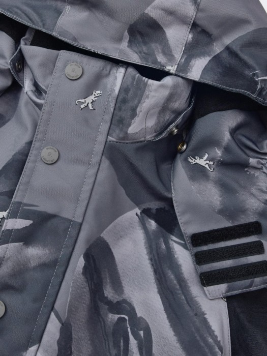 зимний комбинезон drytex® с внутренними лямками для мальчиков из синтепона спереди