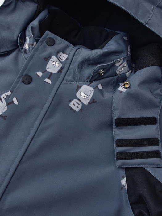 зимний комбинезон drytex® с внутренними лямками для мальчиков из синтепона спереди