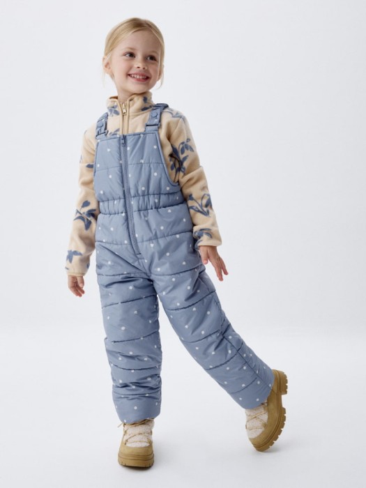 зимний стеганый полукомбинезон для девочек 4680798501628 фотография