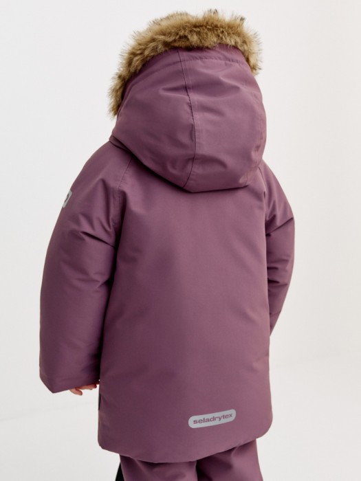 зимняя куртка из технологичной мембранной ткани drytex® для девочек по цене 4999 руб вид справа