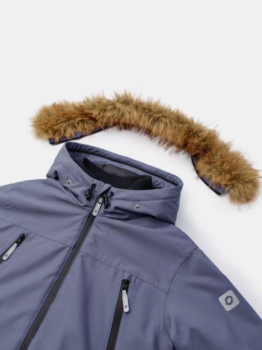 зимняя парка из технологичной мембранной ткани drytex® для мальчиков от бренда sela вид слева