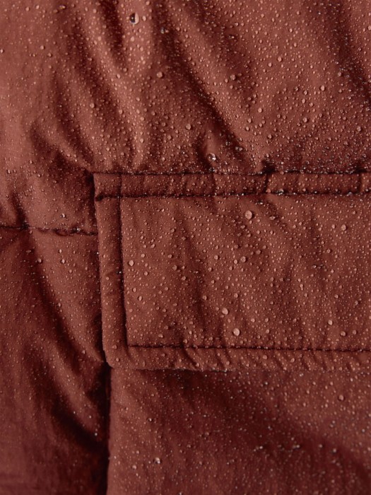 зимняя стеганая куртка с трикотажным капюшоном для девочек универсального стиля с лицевой стороны