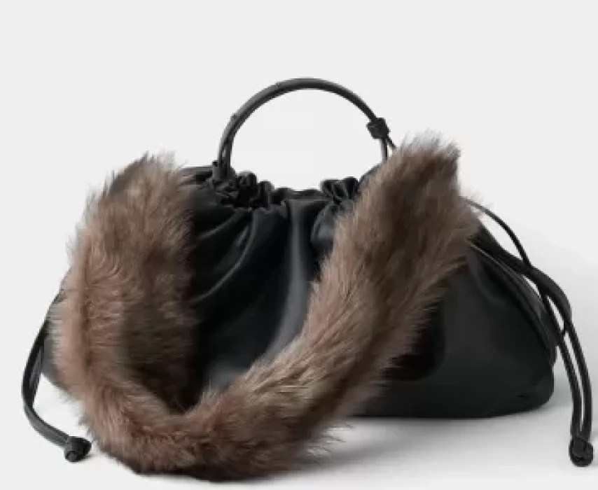 сумка с ремешком из меха S.113/1.bs.VL/MX-BL фотография