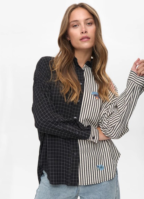 блуза женская miso  из хлопка спереди