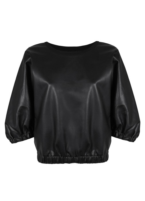 блуза женская pulse  из эко-кожи D93720 фотография