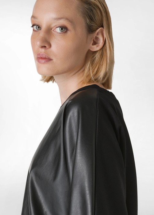 блуза женская pulse  из эко-кожи из дании вид сбоку