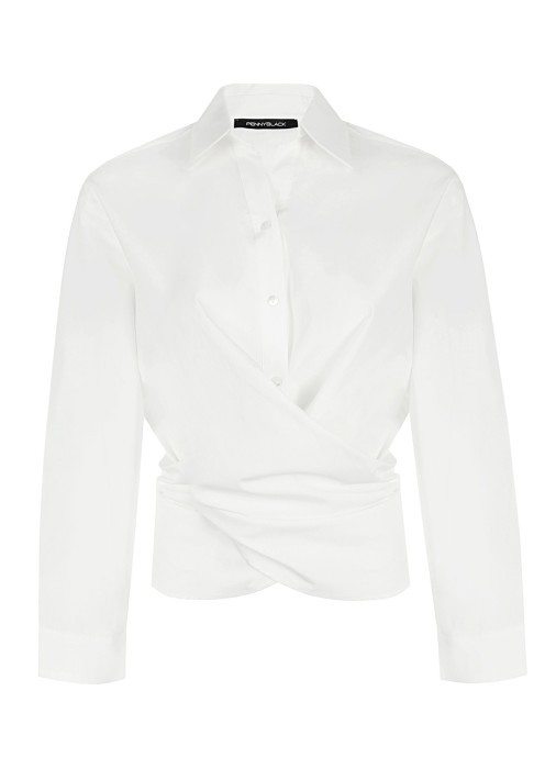 блуза женская rank penny black из проверенных материалов спереди