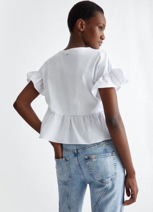 блуза женская t-shirt moda  из италии вид сбоку