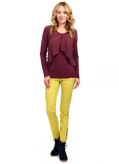 блузка  с отлетными полочками из проверенных материалов спереди