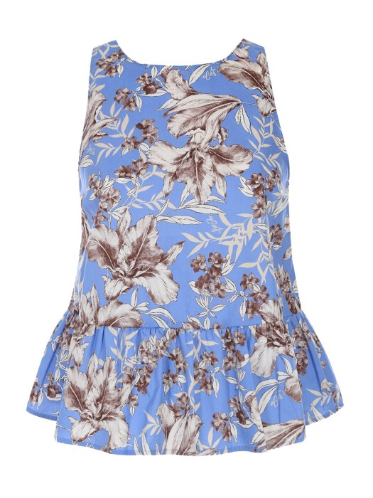 блузка-топ женская  из хлопка спереди