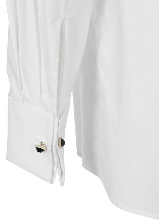 блузка женская camicia con plastron  из италии вид сбоку