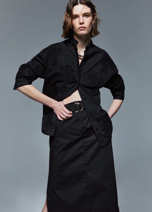 блузка женская embroidery  из италии вид сбоку