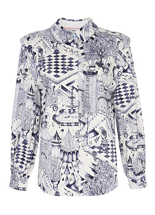 блузка женская gardenia ls shirt  706410 фотография