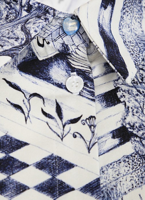 блузка женская gardenia ls shirt  из америки вид сбоку