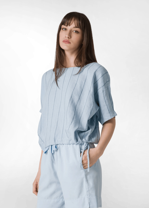 блузка женская pinstriped linen top  от бренда deha вид слева