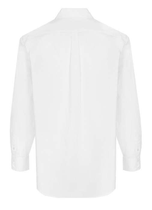 блузка женская poplin classic blouse  классического стиля с лицевой стороны