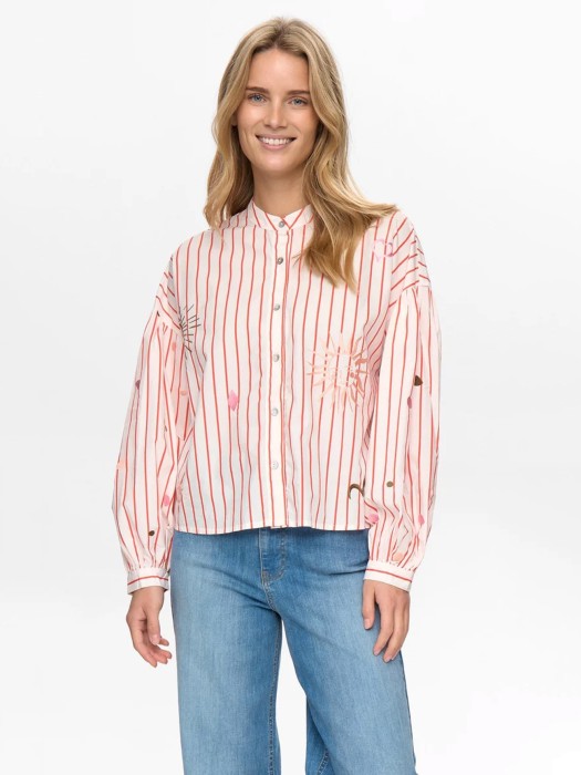 блузка женская soleima  из хлопка спереди