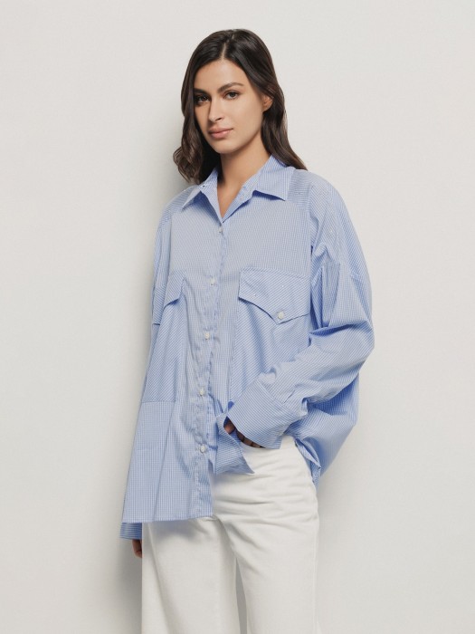 блузка женская vichy gaelle от бренда gaelle paris вид слева