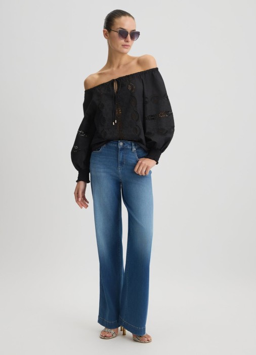 блузка женская  из хлопка спереди