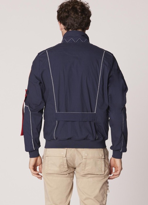 бомбер мужской chief  милитари стиля с лицевой стороны