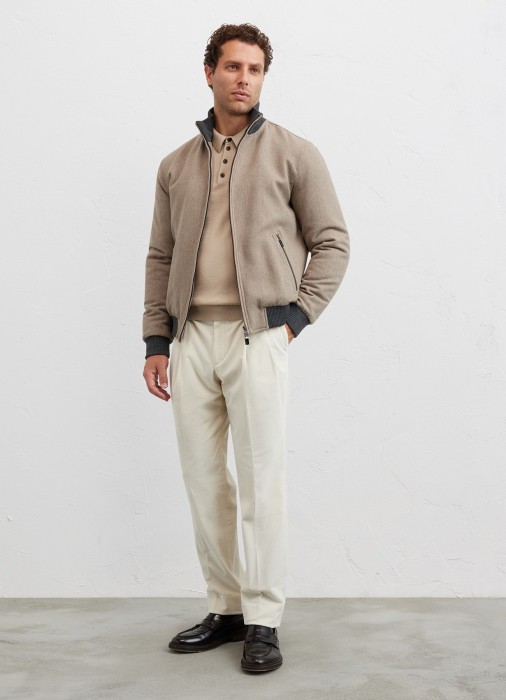 бомбер мужской  от бренда pal zileri вид слева