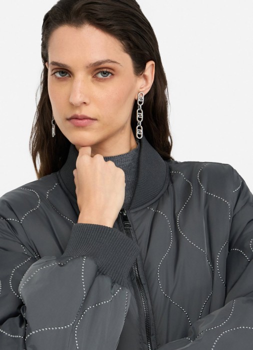 бомбер женский  из италии вид сбоку