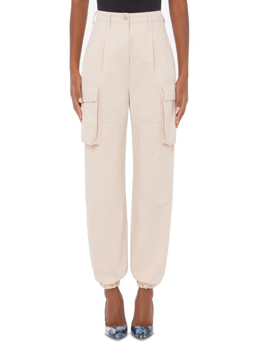 брюки карго женские  jeans от бренда mo5ch1no jeans вид слева