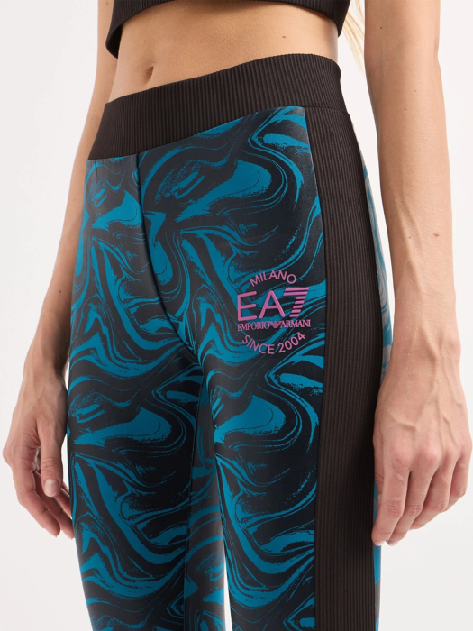 брюки-леггинсы женские  от бренда ea7 emporio armani вид слева