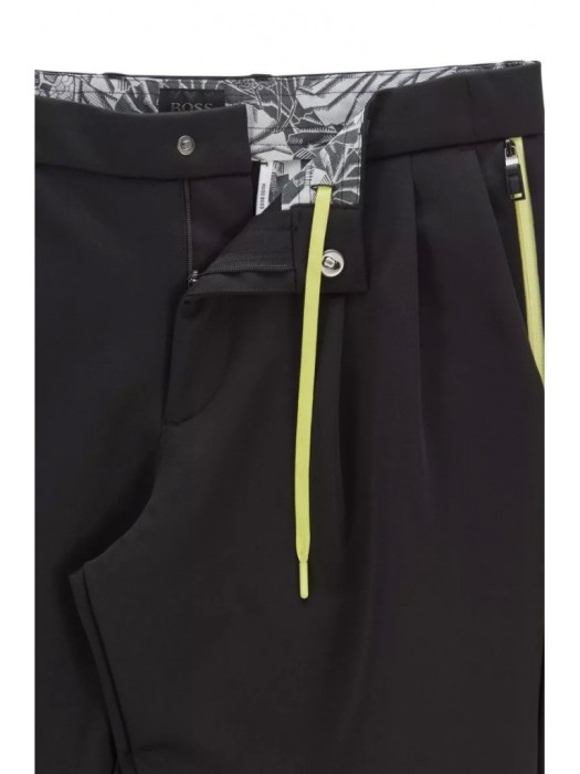 брюки мужские keen double pleat aj  от бренда boss вид слева