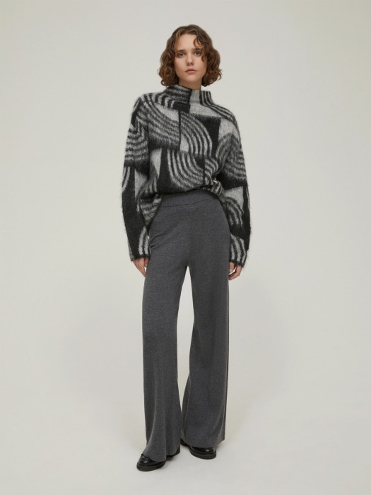 брюки женские adam penny black из италии вид сбоку