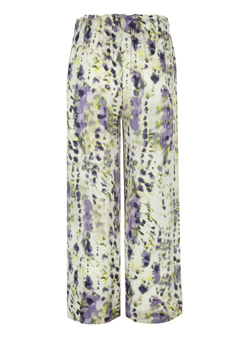 брюки женские allover satin crop pants  из проверенных материалов спереди