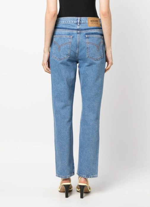 брюки женские  jeans от бренда mo5ch1no jeans вид слева