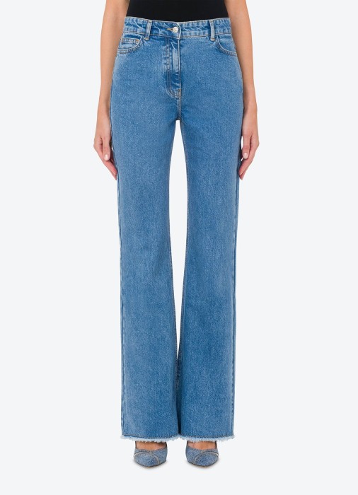 брюки женские  jeans от бренда mo5ch1no jeans вид слева