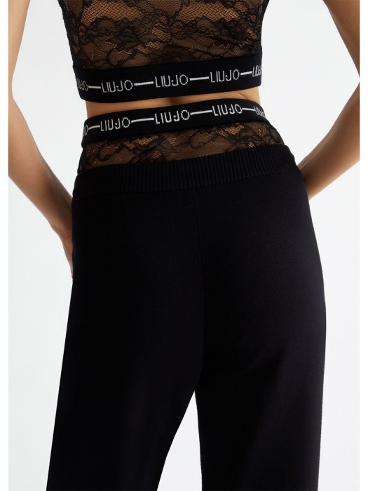 брюки женские lace  из хлопка спереди