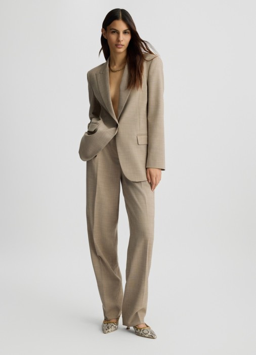 брюки женские pantalone con piega  из полиэстера спереди