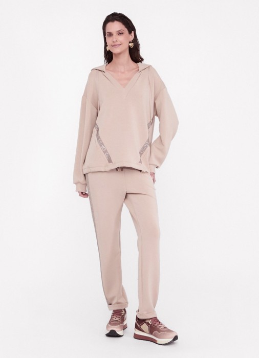 брюки женские scuba  из полиэстера спереди