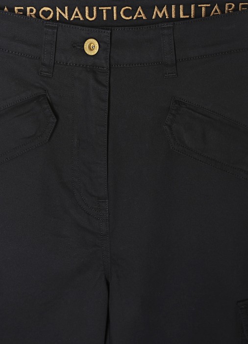 брюки женские  из хлопка спереди