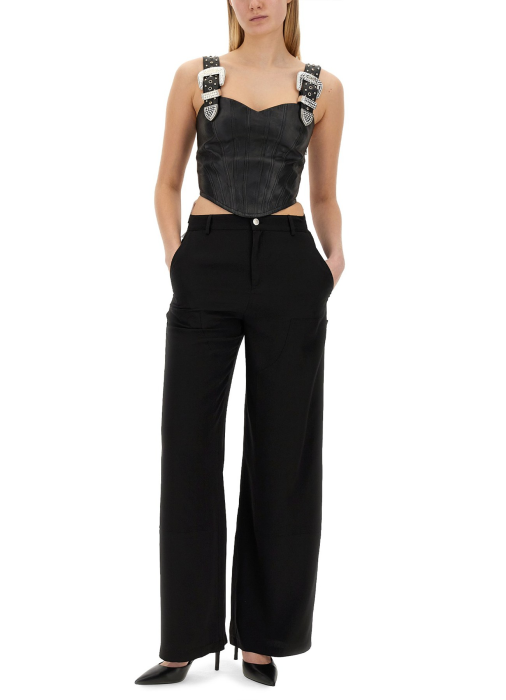 брюки женские  из италии вид сбоку