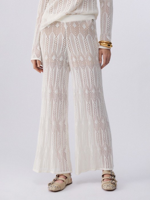 брюки женские  из хлопка спереди