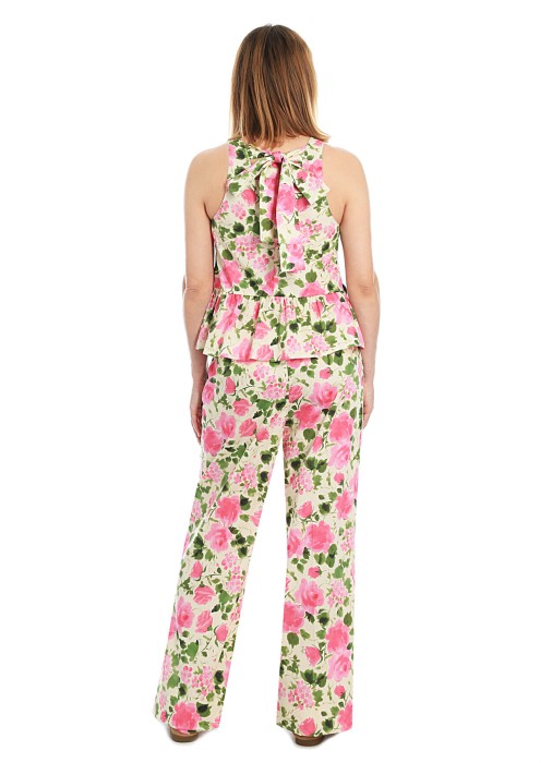 брюки женские  из хлопка спереди